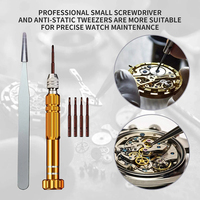 Enjoy Pretty, 149 Uds., herramientas de batería de reloj profesional, bolsa de transporte de cuero PU, Kit de herramientas de reparación de relojes, juego de removedor de pines de enlace de relojero