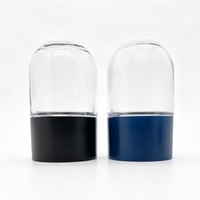 Pot en verre recyclable pour capsules de médicaments, avec couvercle dôme résistant aux enfants, 26 Dram, anti-odeur pour fleurs et herbes, avec capuchon dôme CRC, 3oz