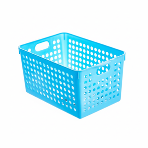 Cesto portaoggetti profondo blu Inomata - Product Image 1