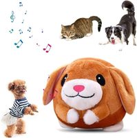 Jouet interactif électrique de luxe en peluche pour chats, en forme de cochon en plastique, parlant, chantant et rebondissant, avec télécommande, motif dessin animé adorable