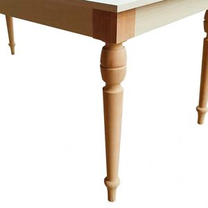 Mid Century Modern Solid Curved Wooden Dining Table <b>Legs</b> <b>Sofa</b> Chair <b>Legs</b> Smooth Finish Living Room Bedroom Hospital - Product Image 4