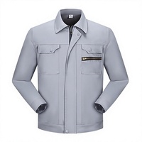 Ensemble de vêtements de travail antistatiques en coton personnalisable avec logo, durable, épais, à manches longues, pour hommes, réfléchissant, uniforme printemps/automne