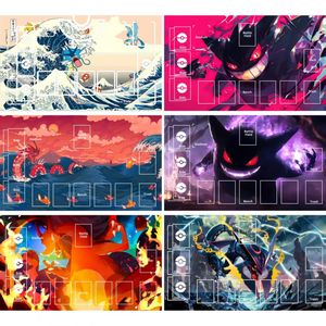 แผ่นรองเล่นการ์ดเกม TCG แบบกำหนดขนาดได้ คุณภาพสูง ผลิตจากยางนุ่ม กันลื่น ทนทาน ผิวขัดเงา สำหรับเล่นโป๊กเกอร์ - Product Image 1