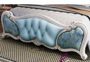Lit King Size en Similicuir Brodé de Diamants de Luxe Européen - Product Image 6