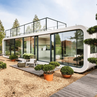 Solution d'aménagement polyvalente : Maisons conteneurs Apple Cabin pour bureau à domicile, bureau de jardin, maison d'hôtes, usage en station balnéaire - Contemporain