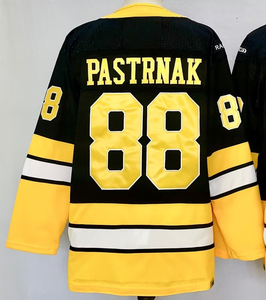 Vente en gros de maillots de hockey sur glace de haute qualité Boston 88 Pastrnak 63 MARCHAND, uniformes cousus, maillots personnalisés brodés avec logo - Product Image 2