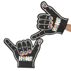 Gants de supporter sportifs personnalisés en EVA avec impression de logo sur mesure 2024 - Product Image 2
