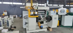 Automatic 2 Chucks Servo Motor Driven Foil Winding Equipment Reactor Foil Winding Machine