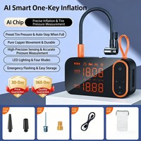Gonfleur de pneus numérique portable 12V, compresseur d'air pour voiture, batterie externe 7800mAh, certifié CE, moniteur de pression des pneus 150PSI, arrêt automatique, LED