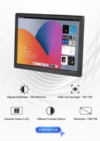 8 9.7 10.1 12 13 pouces lcd écran tactile moniteur industriel de bureau portable lcd moniteur tactile