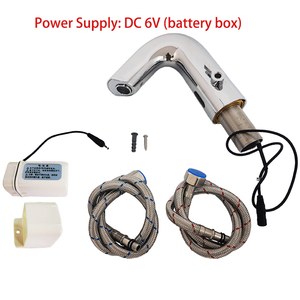 ก๊อกน้ำหลุมเดียวชุบโครเมียม HY-181D, ก๊อกน้ำโลหะผสมสังกะสีเย็นแบบไม่สัมผัสสำหรับห้องน้ำห้องครัว - Product Image 5