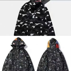 <span class=keywords><strong>Sudadera</strong></span> con Capucha y Cremallera Completa Bapees Camuflaje Tiburón de Alta Calidad 2026, 100% Algodón, Unisex para <span class=keywords><strong>Hombre</strong></span> y Mujer, Estilo Urbano - Product Image 3