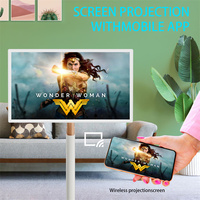 Téléviseur intelligent portable de 32 pouces, écran tactile LCD sans fil, panneau Incell, rétroéclairage LED, Android, blanc, affichage vertical, support stable