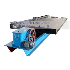Shaking table for recovery fine heavy minerals iron zinc machine from Furnace ash