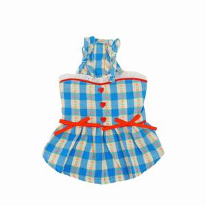 Vestido de Verano para Perro, Diseño Floral Azul, Transpirable y Suave - Product Image 2