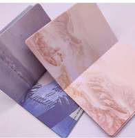 Carnet en cuir personnalisé avec logo, élastique, impression offset, gaufrage et estampage sur papier d'art pour projets scolaires et événements