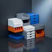 Organizador de Almacenamiento Modular Impreso en 3D con Tecnología FDM, Cajas Apilables de PLA, Organización Personalizada para el Hogar y la Oficina, OEM