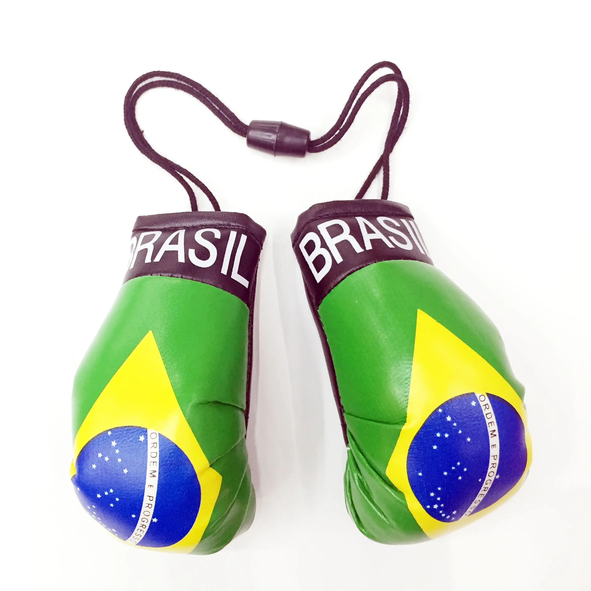 Guantes de boxeo Mini personalizados, accesorios para coche, Bandera de Trinidad y Tobago