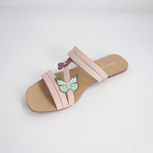 Sandales de plage personnalisées avec papillons pour femmes, pour dames, pantoufles de plage, vente en gros, été, - Product Image 3