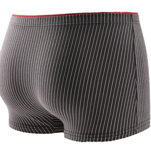 Calzoncillos Bóxer <span class=keywords><strong>de</strong></span> Algodón a Rayas para Hombre, Cintura Media, Transpirables, Cada Unidad en Empaque Individual, Suaves, Holgados y Cómodos - Product Image 3