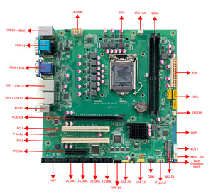 <span class=keywords><strong>Intel</strong></span> lga1151 h110 6 <span class=keywords><strong>7</strong></span> 8 i3 <span class=keywords><strong>i5</strong></span> i7 cpu 2 * <span class=keywords><strong>ddr4</strong></span> 3 * sata 1 * msata com pcie x16 2 * pci 244 מ "מ * 244 מ מיקרו אטקס מחשב שולחני לוח האם - Product Image 5