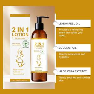 Lotion Corporelle 2-en-1 Citron & Noix de Coco 100ml – Marque Privée OEM – Hydratante, Végane, Éclatante, Non Grasse, Soin Spa - Product Image 2