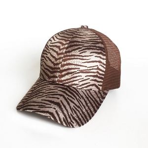 Gorra de Béisbol con Estampado de Leopardo para Mujer, Protección UV, para Deportes al Aire Libre, Gorra de Camuflaje con Malla y Espacio para Cola de Caballo - Product Image 2