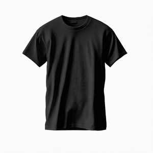 Camiseta de algodón 100% para hombre, cuello redondo, manga corta, ajuste holgado, camiseta básica, logotipo personalizado, ropa urbana, informal, verano, venta al por mayor - Product Image 1