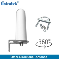 Antenne omnidirectionnelle Lintratek extérieure 698-2700 MHz, gain 12 dBi, antenne 2G 3G 4G pour répéteur de signal de téléphones mobiles