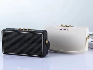 XB New Retro Vintage Mini Wireless <span class=keywords><strong>Bluetooth</strong></span> Altavoces portátiles Home Wood Woofer Audio Bass Feature Voice Control Radio Support - Product Image 3