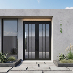 El Sistema de Puertas Batientes de Aleación de Aluminio LEDOW Modern X76 es Adecuado para Entradas y Salidas en Villas y Hoteles en América del Norte - Product Image 2