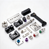 Pièces de drone en aluminium usinées CNC 5 axes sur mesure, composants de cardan de précision OEM pour UAV, accessoires de drone légers anodisés