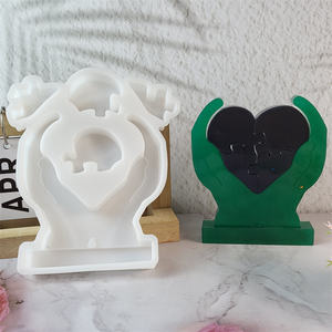 Moules de coulée en résine faits à la main bricolage Ins Style Silicone outils de bureau ornements décoratifs support moule W0781 gâteau gâteau outils - Product Image 1