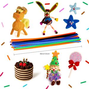 Limpiapipas de Chenilla Gruesos en Varios Colores para Manualidades y Decoraciones, Suministros Creativos para Artesanía - Product Image 3