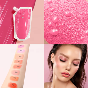 Rubor Líquido al por Mayor, Cruelty-Free, con Cambio de Color, Alta Pigmentación, Hidratante, Larga Duración, Resistente al Agua, Acabado Mate, <span class=keywords><strong>Mineral</strong></span> - Product Image 4