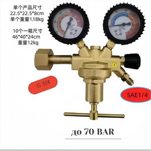 ตัวปรับแรงดันทองแดง G3 4 Sae1 4 70 บาร์ สำหรับออกซิเจน อะเซทิลีน อาร์กอน คาร์บอนไดออกไซด์ - Product Image 1