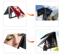 Écran LED publicitaire extérieur commercial couleur pleine, étanche IP65, ouverture frontale, P6, luminosité 5500 cd/m²