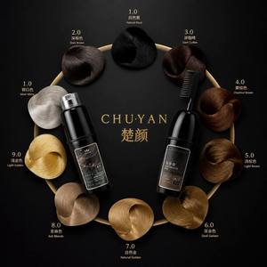 Tinte Permanente Negro Suave Profesional Chuyan - Cobertura Completa de Canas en 15 Minutos - Calidad Certificada GMPC - Product Image 5