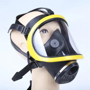 Masker <span class=keywords><strong>Respirator</strong></span> wajah penuh, untuk bahan kimia dengan Filter tunggal <span class=keywords><strong>Respirator</strong></span> pemutus api - Product Image 3