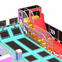 Solution clé en main pour parc d'attractions intérieur, équipement de trampoline pour enfants, certifié ASTM CE, pour usage commercial.