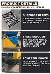 Altholz Verbrauchs arme Biomasse Recycling linie Strohs chleif maschine Paddy Strohs chredder - Product Image 3