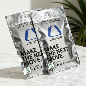 3 Side Seal glossy finish Aluminum Foil Packaging Bags | Slider Zipper Handle Reusable packaging Bags for tools and parts - Product Image 2