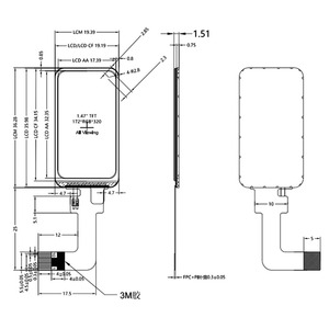 1,47-дюймовый TFT LCD-дисплей ST7789, цветной экран 172x320 с закругленными углами, интерфейс SPI, с 10-контактным разъемом, компактный LCD-модуль - Product Image 5