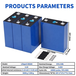 Sel Baterai LiFePO4 Prismatik EU Stock Grade A 10000 Siklus EV MB30 3.2v 306AH - Product Image 1