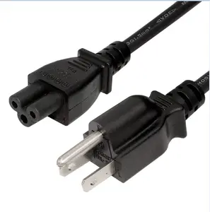 Plug Computer Iec 60320 C5 Rice Cooker Extension Ac Cable 3 Prong Reel 14 Awg Nema 5-15p Us Power Cord