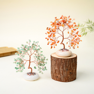 Nouveautés : Arbre à Argent en Cristal de Guérison Fait Main avec Base en Jade Blanc et Éclats de Cristal Naturel pour la Décoration - Product Image 6