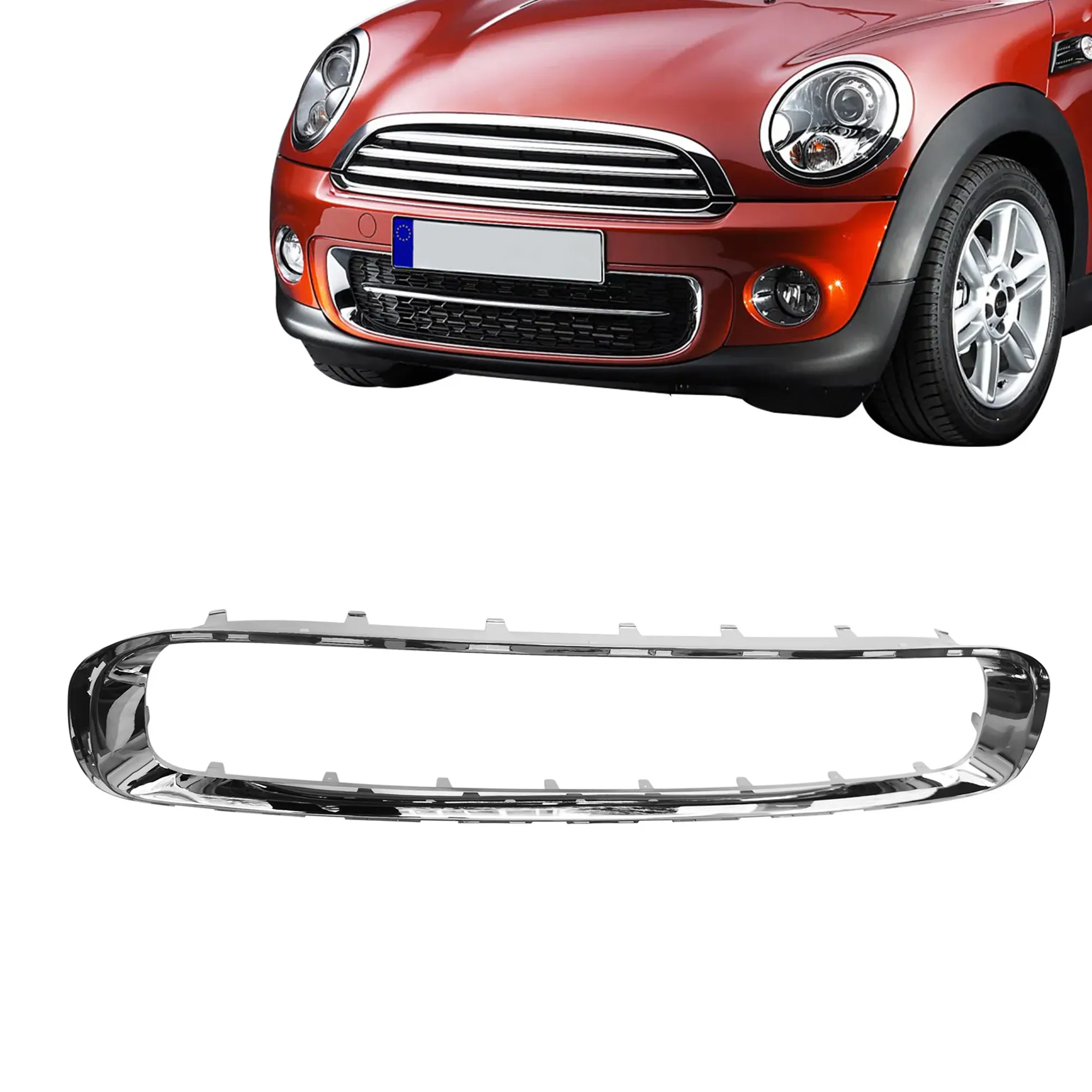 US Free Shipping Home Chrome Grade Do Carro Guarnição Moldagem Da Capa para 2011-2015 Mini Cooper 51117250787