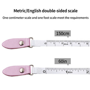 Wentai Round <b>Leather</b> Measuring Tape 1.5M Portable Sewing <b>Tool</b> For Crafting And Tailoring - Product Image 4