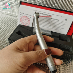 Turbine dentaire à triple jet de haute qualité avec bouton poussoir, pièce à main haute vitesse à prix réduit, turbine métallique à source d'air à prix avantageux - Product Image 4