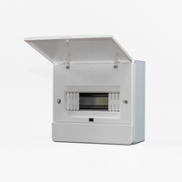 Boîtier de distribution métallique CNFLY pour intérieur, 8 voies, IP40, avec couvercle en plastique, 222*210*100, équipement de distribution d'énergie, transmission électrique